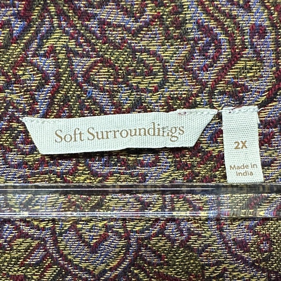 Soft Surroundings Nikol Women's Plus Size Tapestry Paisley Tunic - Picture 3 of 6